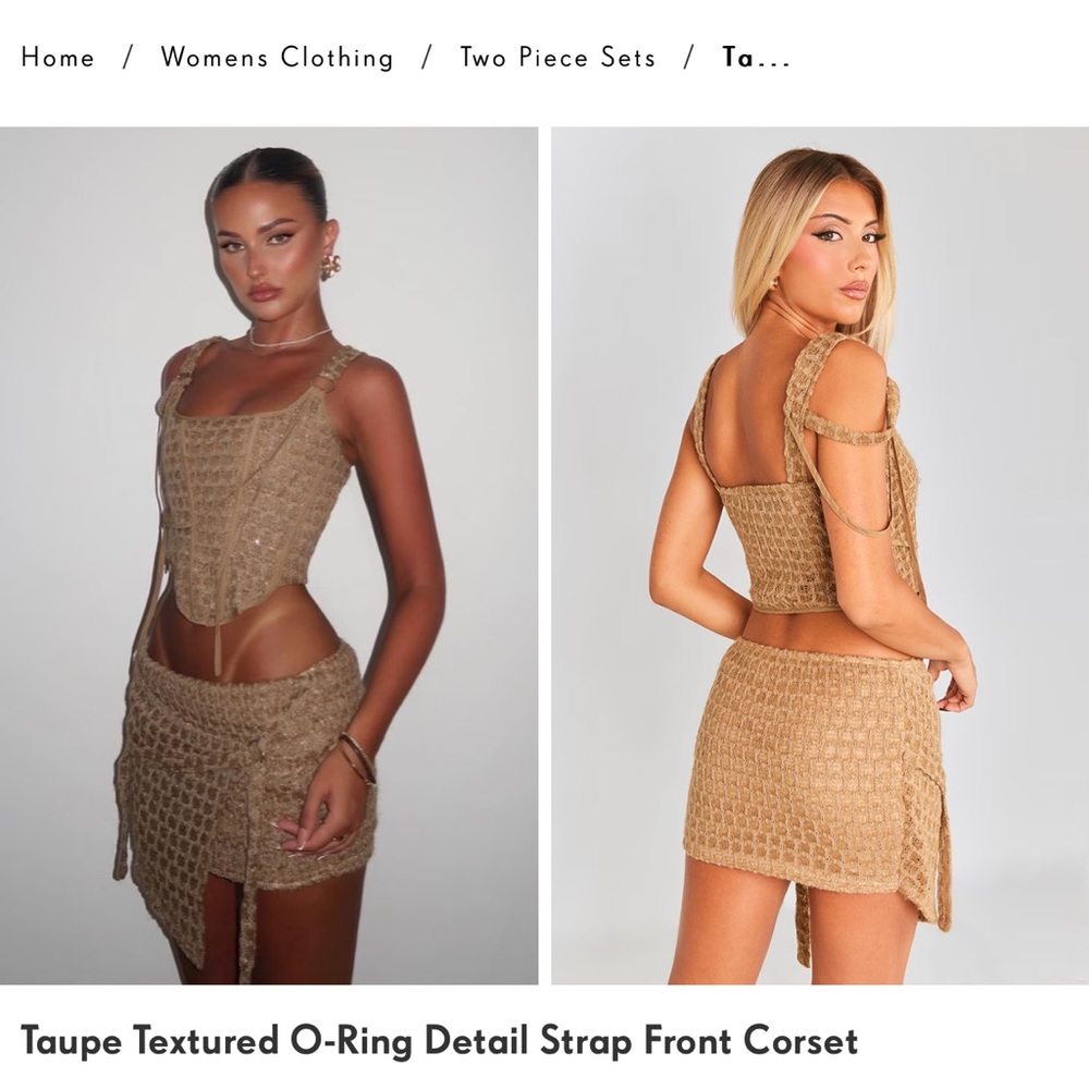 NOT SELLING MAJOR ISO PLEASE HELP PRETTYLITTLETHING CORSET ISO